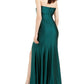Vestido longo de festa feminino Jump em cetim verde tamanho 3