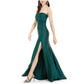 Vestido sem alças franzido Jump Junior's verde tamanho 9-10