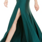 Vestido sem alças franzido Jump Junior's verde tamanho 9-10