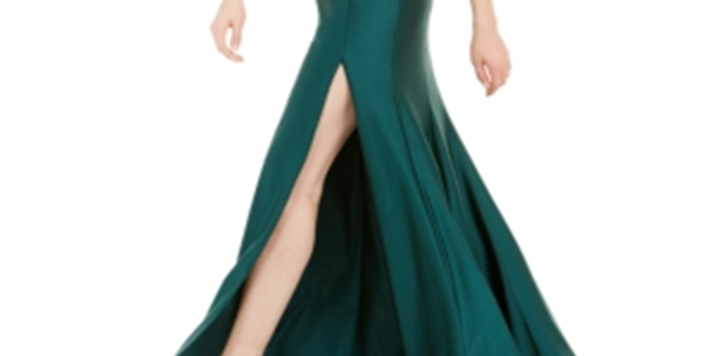 Vestido sem alças franzido Jump Junior's verde tamanho 9-10