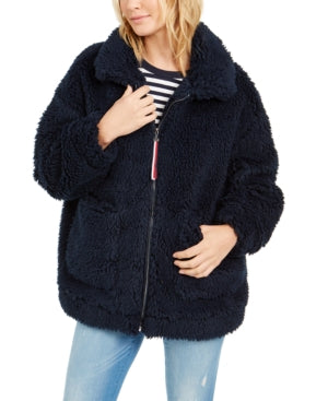Casaco Sherpa Feminino Tommy Hilfiger Tamanho P