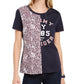 Camiseta Tommy Hilfiger Feminina Algodão Estampada Azul Tamanho XG