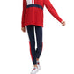 Camiseta Tommy Hilfiger Sport Colorblock Leve Feminina com Bandeira Vermelha Tamanho Médio