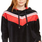 Tommy Hilfiger Velour Chevron Pullover Hoodie Feminino Preto Tamanho XX-G