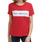 Camiseta Tommy Hilfiger Sport Colorblocked Logo Feminina Vermelha Tamanho X-G