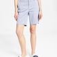 Tommy Hilfiger Shorts Chino Hollywood Feminino Th Flex 9 Polegadas Azul Tamanho 10
