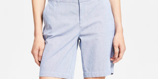 Tommy Hilfiger Shorts Chino Hollywood Feminino Th Flex 9 Polegadas Azul Tamanho 10