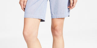 Tommy Hilfiger Shorts Chino Hollywood Feminino Th Flex 9 Polegadas Azul Tamanho 10