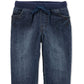 Calça jeans Carter's Toddler Boy's Cotton com cordão, azul, tamanho 5T