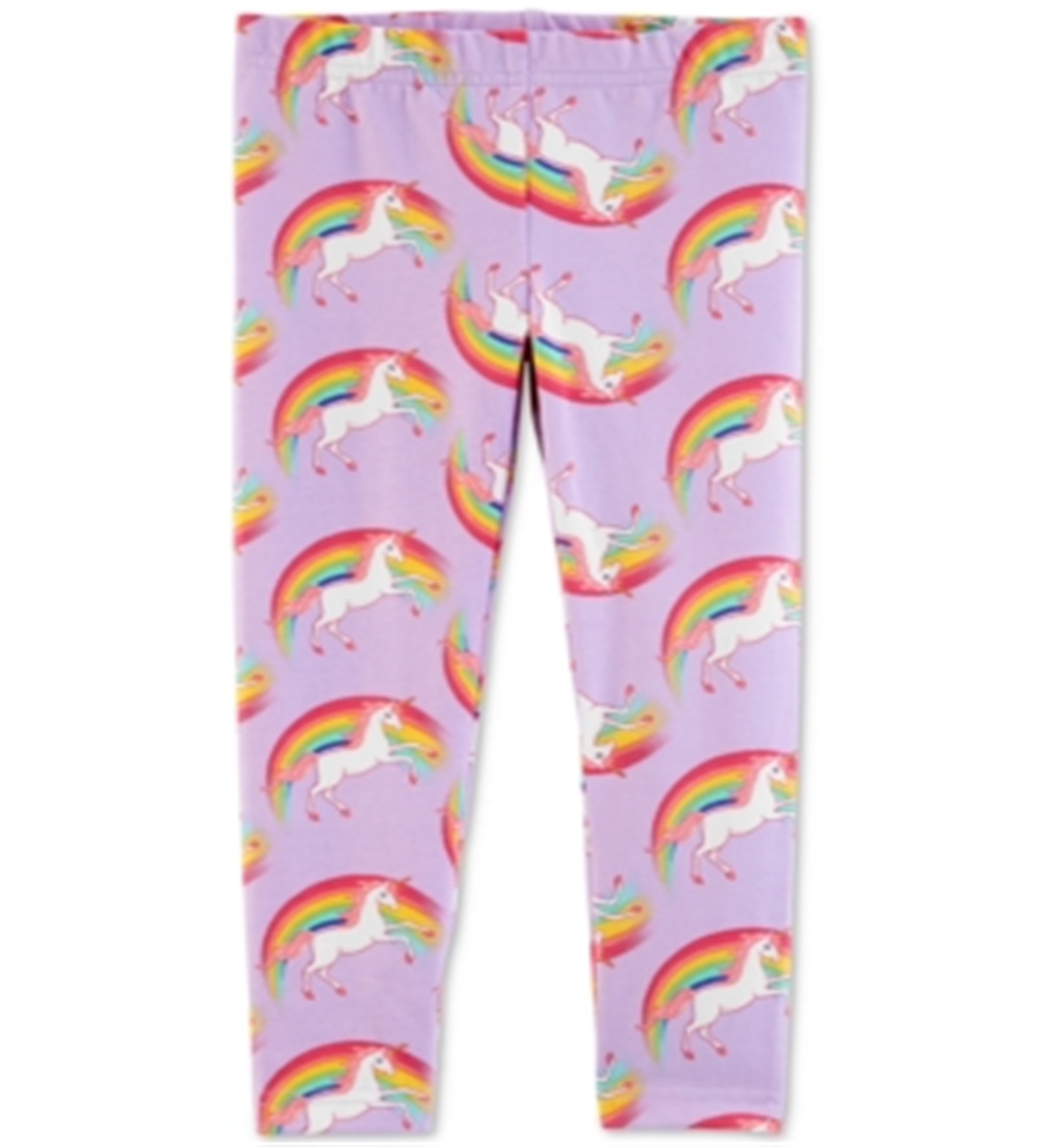 Legging Carter's Infantil Menina Arco-Íris Unicórnio Roxo Tamanho 2T