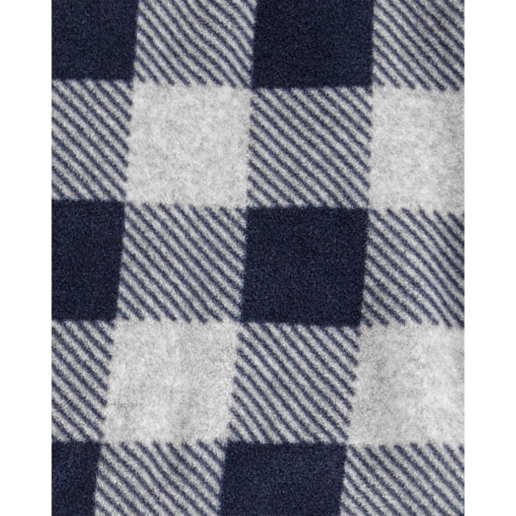 Conjunto Carter's Toddler Boy's 2 peças de blusa xadrez de lã e calça de moletom azul tamanho 2T