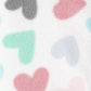 Macacão Carter's Baby Girl's Hearts Fleece Sleep 'N' Play com pés, branco, tamanho 9MOS