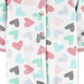 Macacão Carter's Baby Girl's Hearts Fleece Sleep 'N' Play com pés, branco, tamanho 9MOS