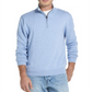 Suéter masculino vintage de algodão com zíper 1/4, à prova de intempéries, azul, tamanho grande