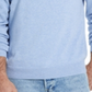 Suéter masculino vintage de algodão com zíper 1/4, à prova de intempéries, azul, tamanho grande