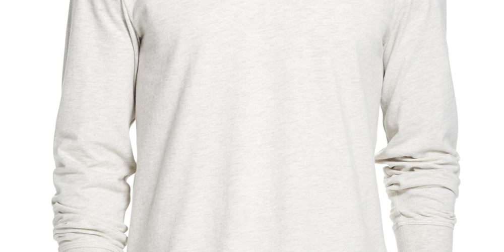 Camiseta masculina vintage de manga comprida escovada e gola redonda, à prova de intempéries, tamanho grande, marrom