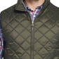 Colete acolchoado masculino vintage à prova de intempéries, verde, tamanho pequeno