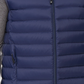 Colete leve masculino 32 Degrees com gola alta e zíper completo, tamanho azul, tamanho extragrande