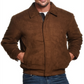 Jaqueta bomber masculina vintage resistente às intempéries, marrom, tamanho grande
