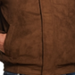 Jaqueta bomber masculina vintage resistente às intempéries, marrom, tamanho grande