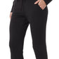 Calça jogger feminina 32 Degrees com cordão, preta, tamanho extragrande