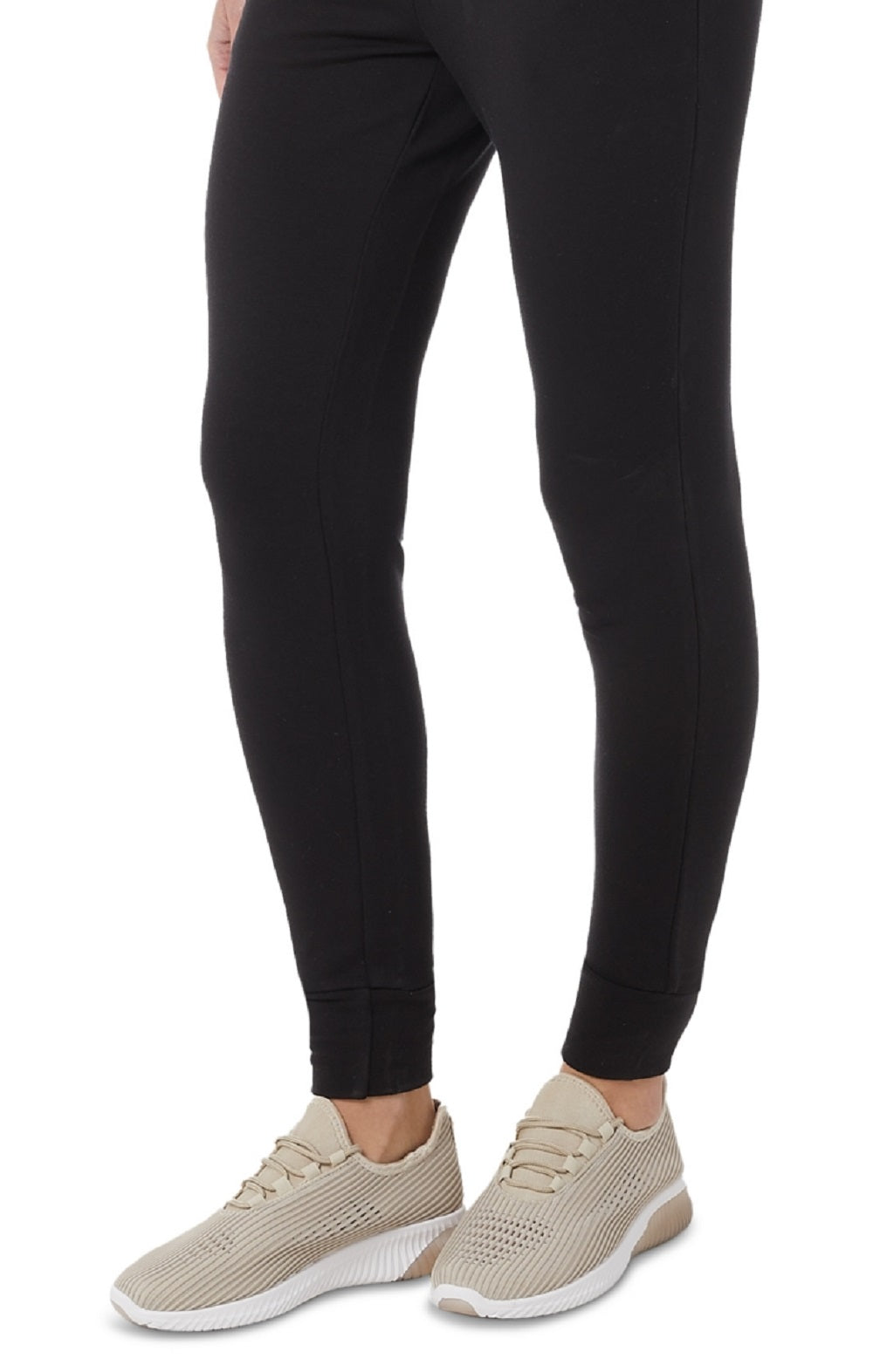 Calça jogger feminina 32 Degrees com cordão, preta, tamanho extragrande