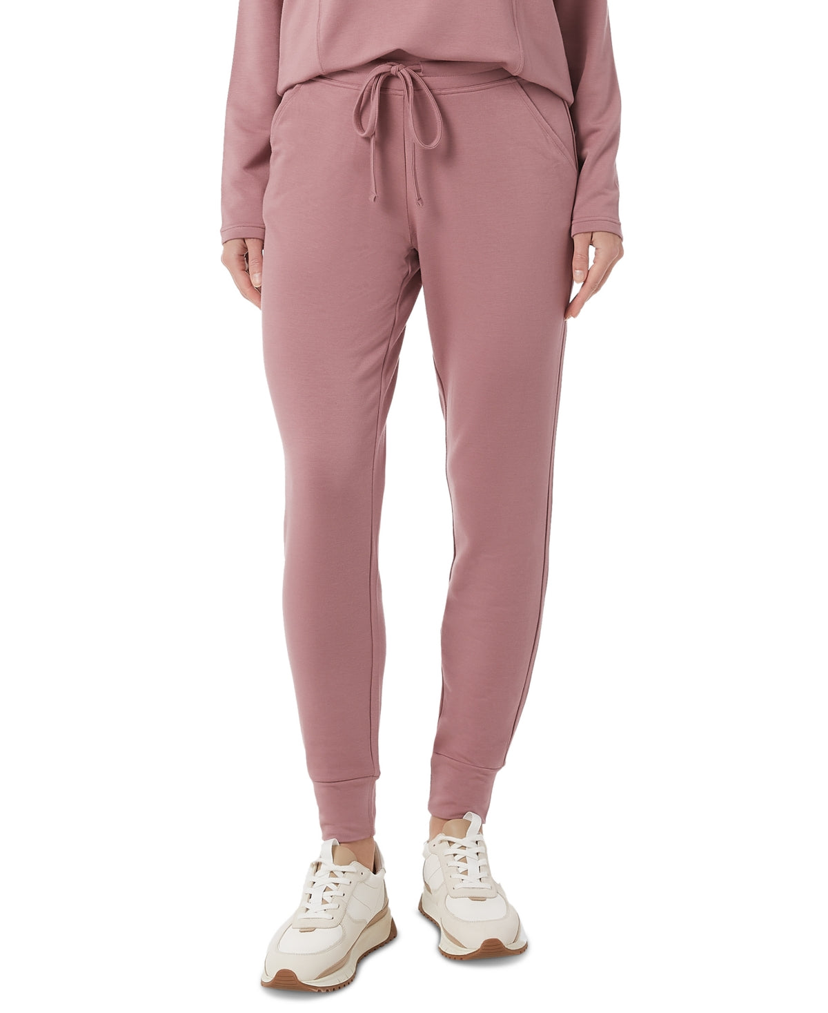 Calça jogger feminina 32 Degrees com cordão, rosa, tamanho XS