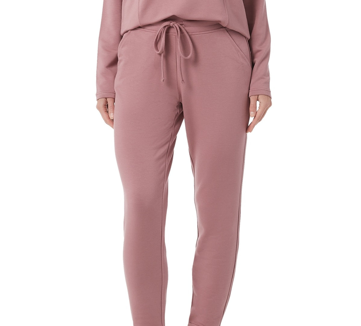 Calça jogger feminina 32 Degrees com cordão, rosa, tamanho extragrande