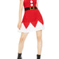 Vestido e chapéu de Papai Noel para festas da Planet Gold Junior, tamanho grande, vermelho