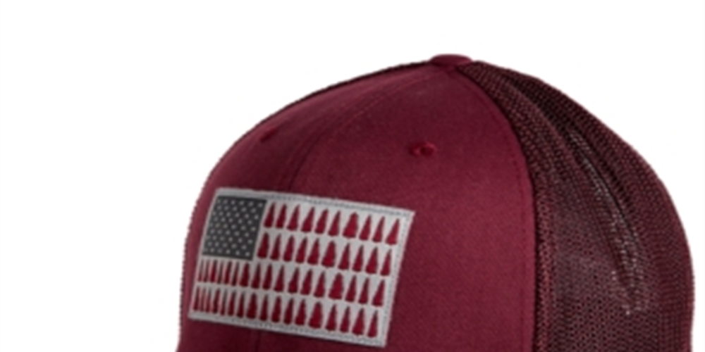 Boné Columbia Mesh Tree Flag Masculino Vermelho Tamanho Pequeno