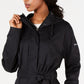 Jaqueta de chuva resistente à água Columbia Pardon My Trench feminina, preta, tamanho grande