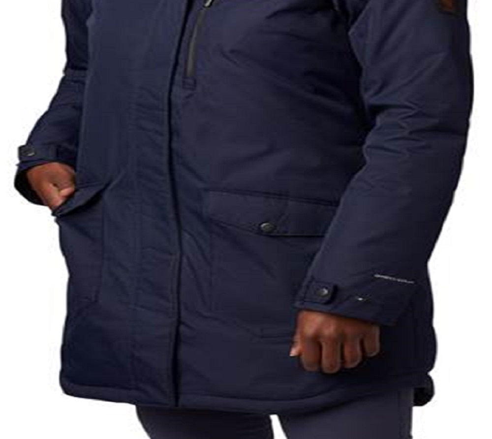 Jaqueta Columbia Suttle Mountain Long Insulated Feminina Azul Tamanho P