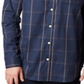 Camisa xadrez Columbia Vapor Ridge III masculina, azul, tamanho extragrande