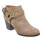 Botas femininas Sansun Almond Toe Fashion Toe, tamanho 7,5 M, marrom, Indigo Rd.