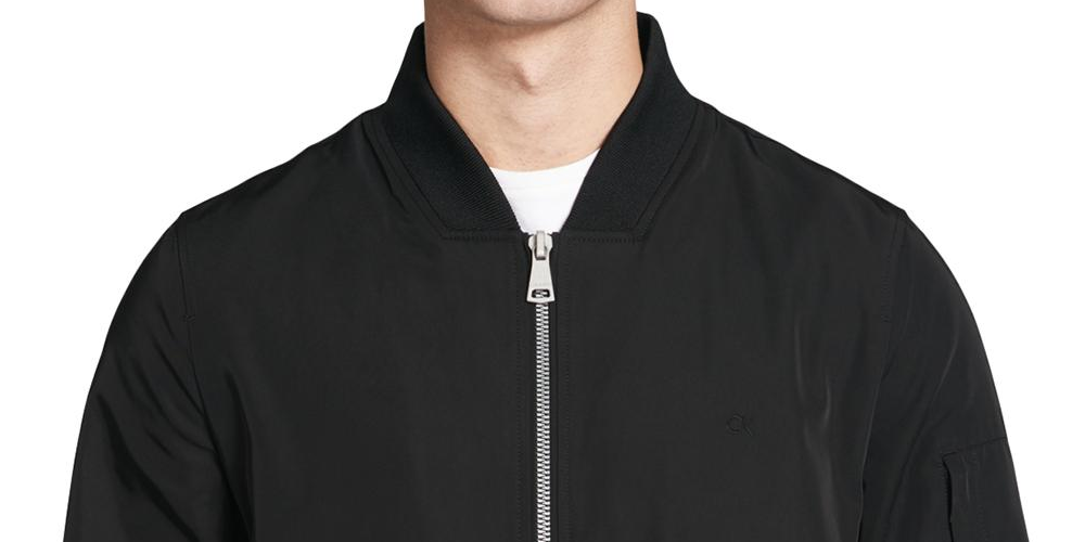 Jaqueta Bomber Calvin Klein Masculina Flight Preta Tamanho Grande