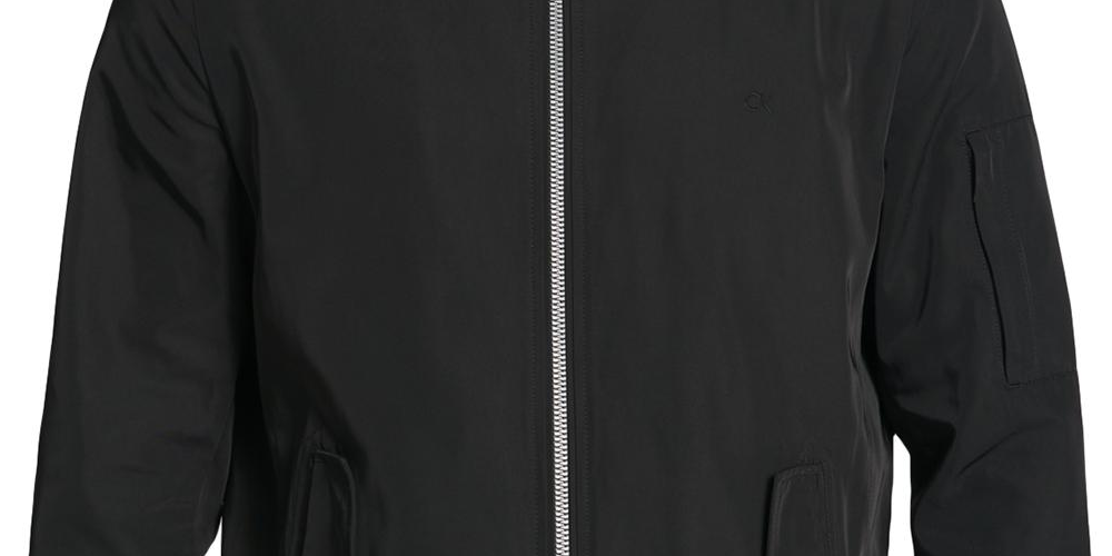 Jaqueta Bomber Calvin Klein Masculina Flight Preta Tamanho Grande