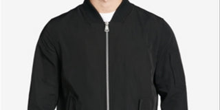 Jaqueta Bomber Calvin Klein Masculina Flight Preta Tamanho Grande