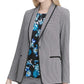 Calvin Klein Blazer feminino estampado de um botão tamanho 2