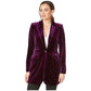 Jaqueta Calvin Klein Feminina Amethyst Knit com Botões Frontais Tamanho 14