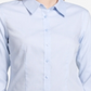 Blusa Calvin Klein Feminina com Gola Punhada e Botões Azul Tamanho 2 Petite