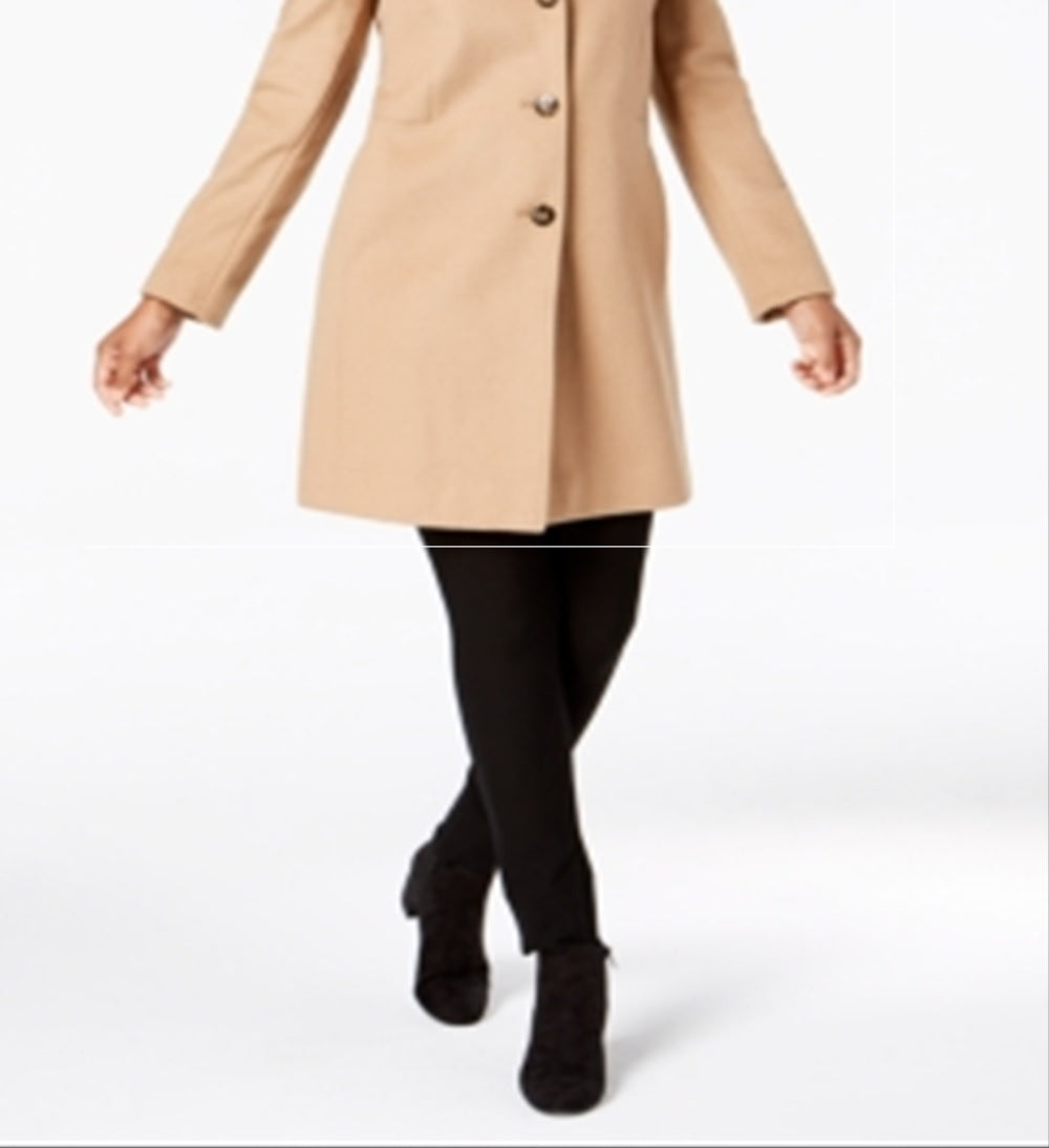 Casaco Calvin Klein Feminino Trespassado Marrom Tamanho 14