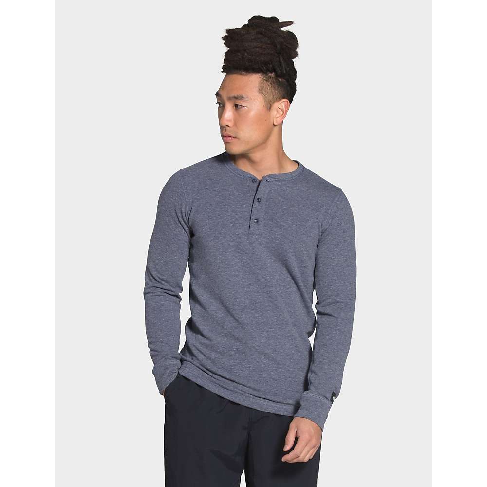 The North Face Tnf Terry Ls Henley Azul Masculino