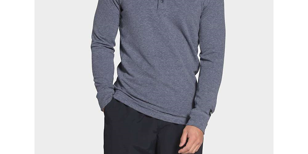 The North Face Tnf Terry Ls Henley Azul Masculino