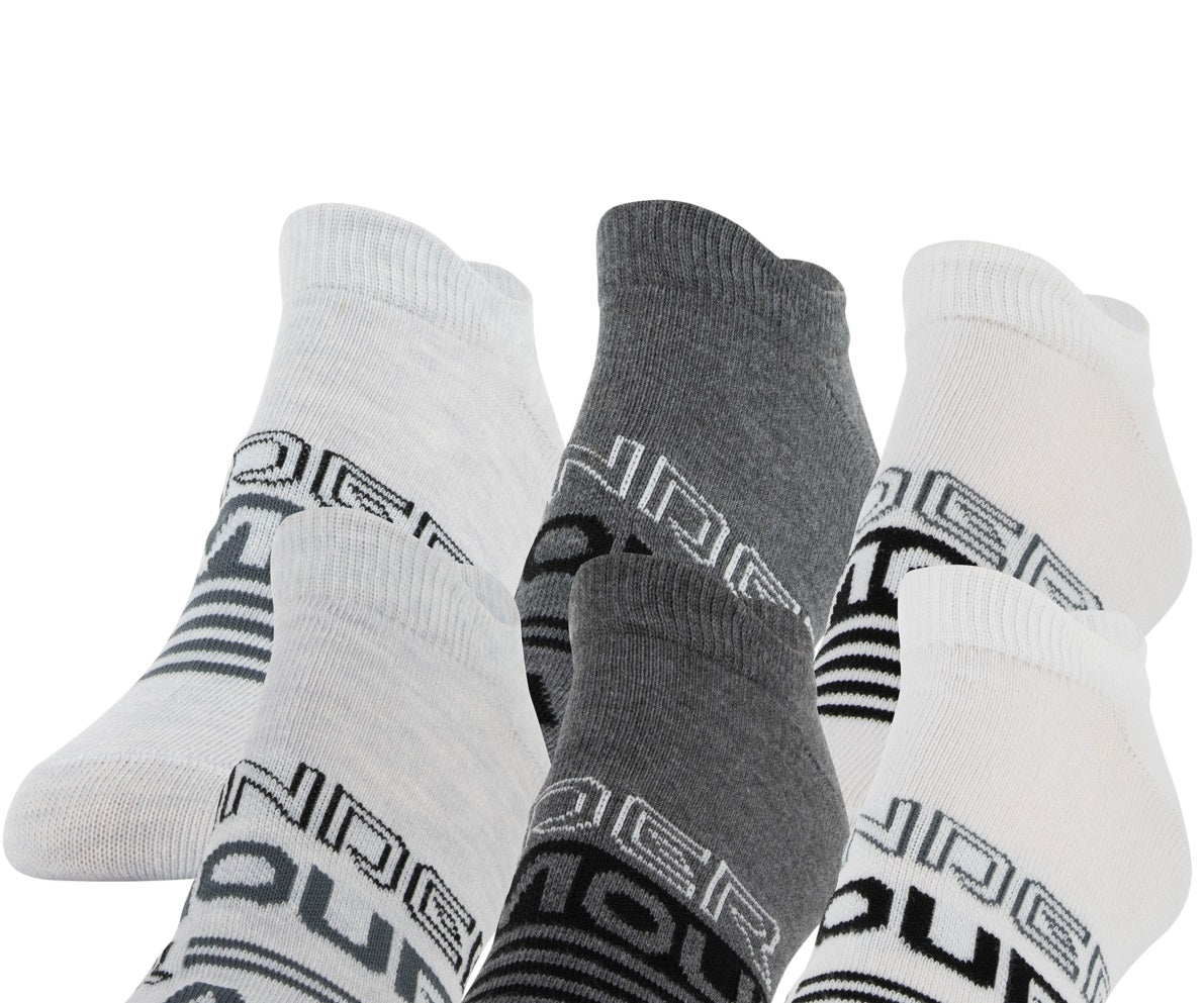 Meias Under Armour Ua Essential No Show Masculinas Cinza Tamanho 6-9