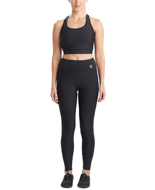 Top curto feminino Natori, preto, tamanho X-G