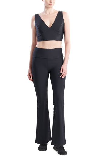 Josie Natori Solstice Cami Cropped Top Feminino Preto Tamanho P