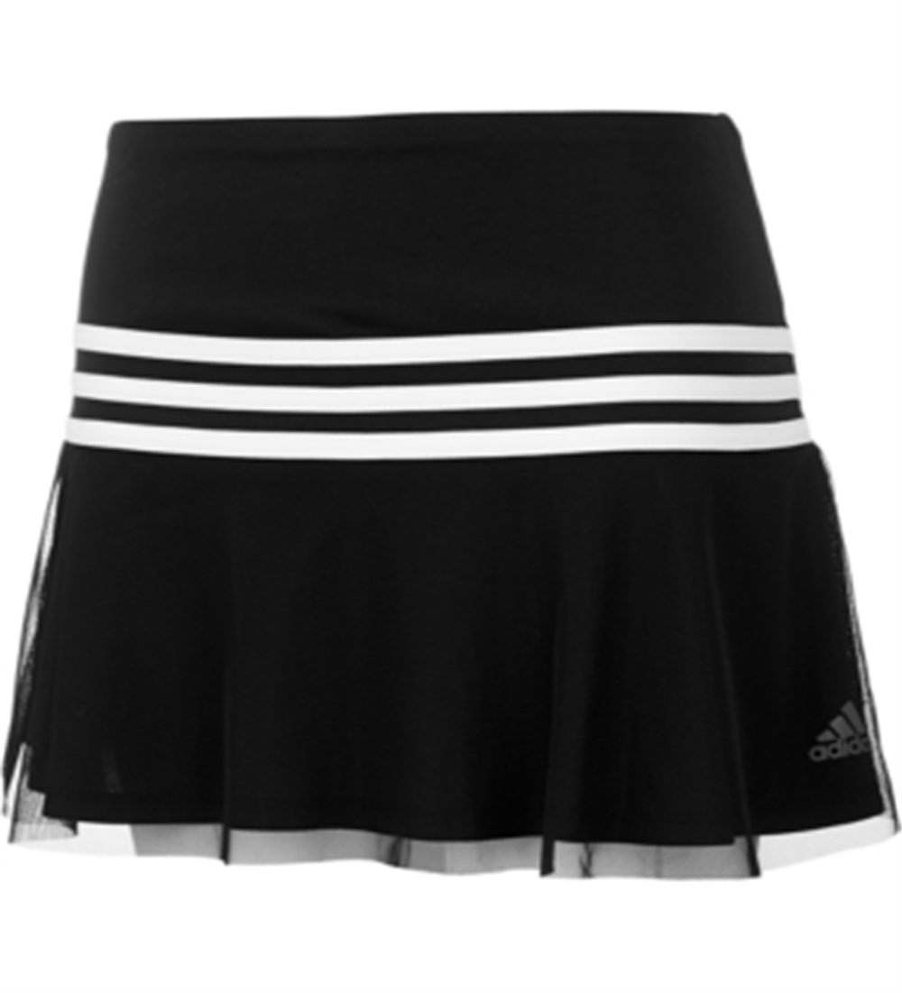 Saia-calça esportiva listrada adidas Big Girl's, preta, tamanho médio