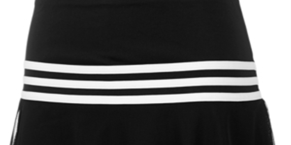 Saia-calça esportiva listrada adidas Big Girl's, preta, tamanho médio
