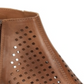 Sandálias femininas BOC Thebe Leather Cut Out Mule Marrom Tamanho 6