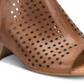Sandálias femininas BOC Thebe Leather Cut Out Mule Marrom Tamanho 6